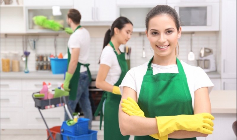 professionals sprucing up a residential property