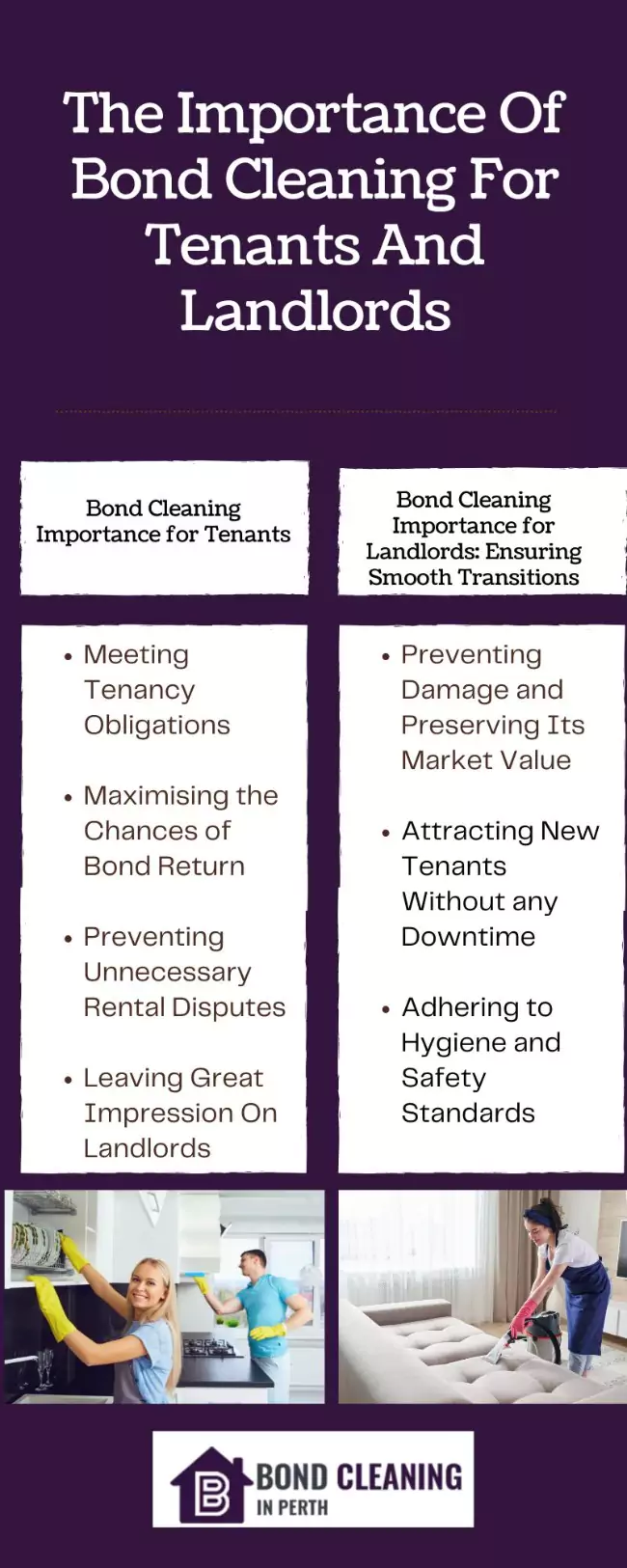 know the importance of bond cleaning