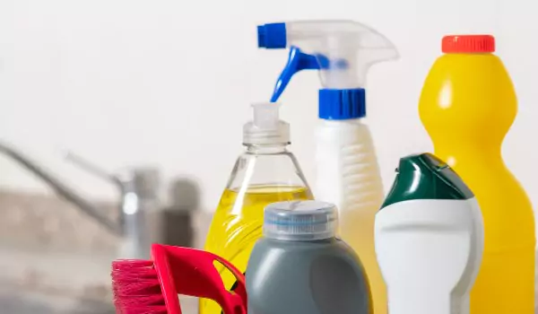 some cleaning products in a single frame
