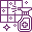 Purple Icon of A Spray Bottle And Window