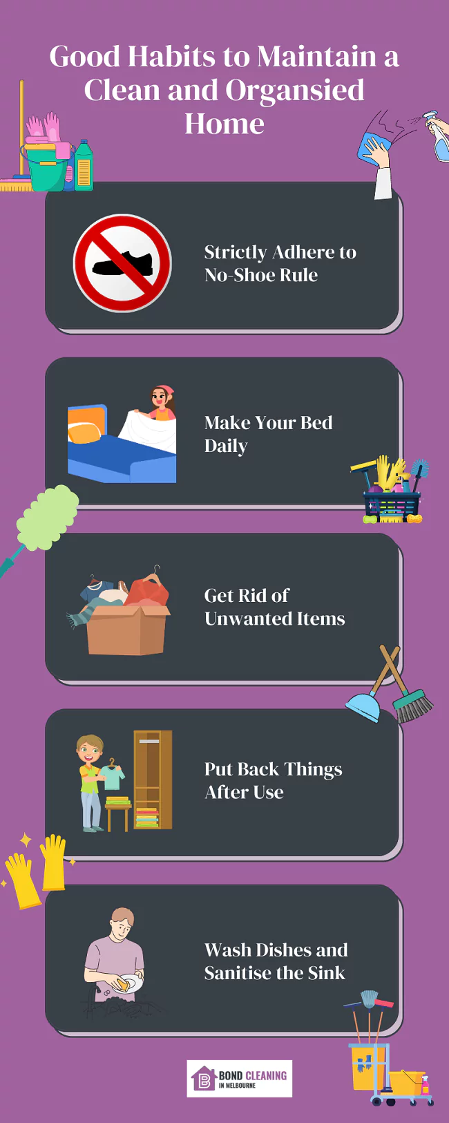 habits to keep your house clutter free and clean