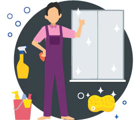 trained and verified cleaner providing thorough cleaning